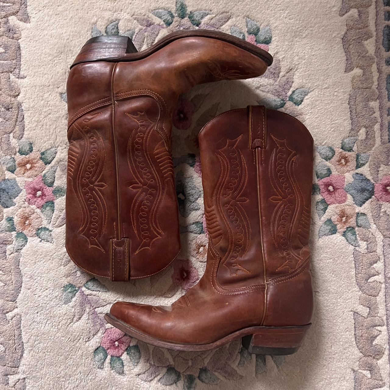 Brown boulet cowboy boots (7.5)