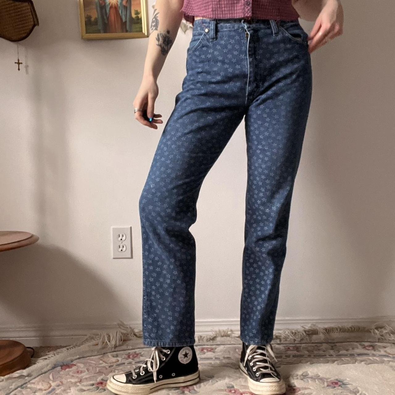 Floral wrangler jeans (28")