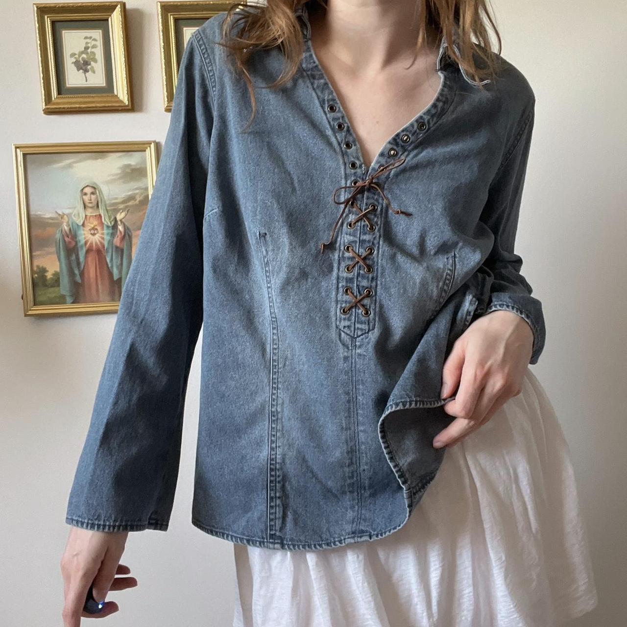 Vintage denim top (XL)