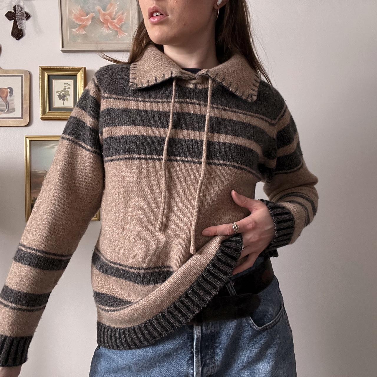 Western striped knit sweater (M)