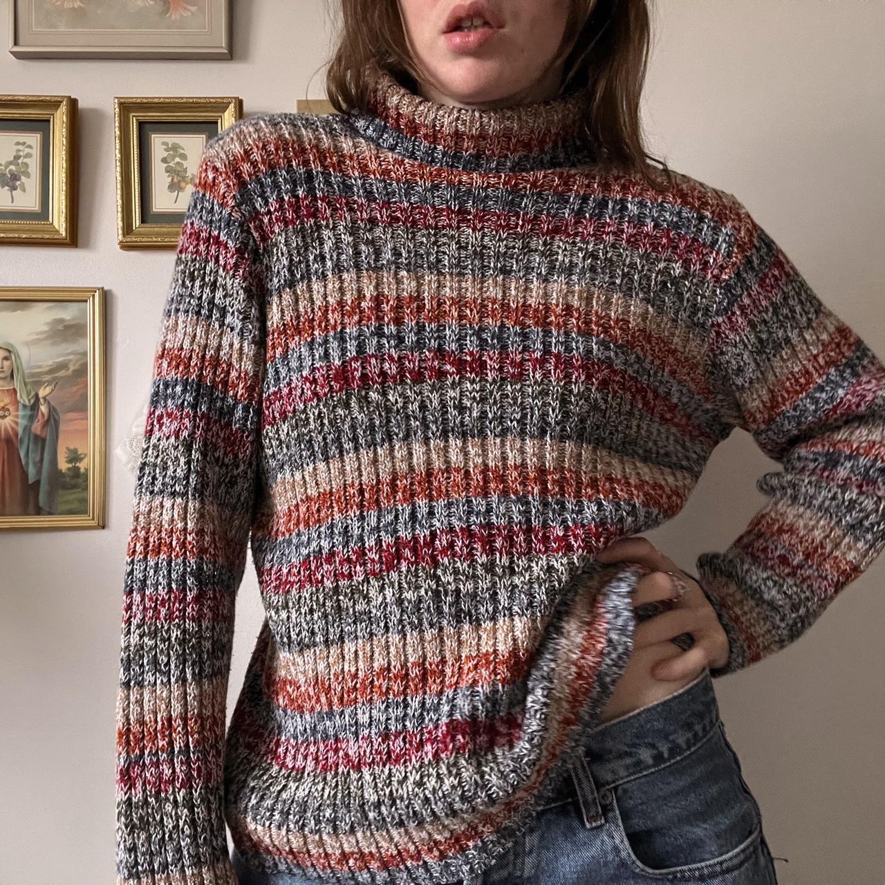 Rainbow knit sweater (M)