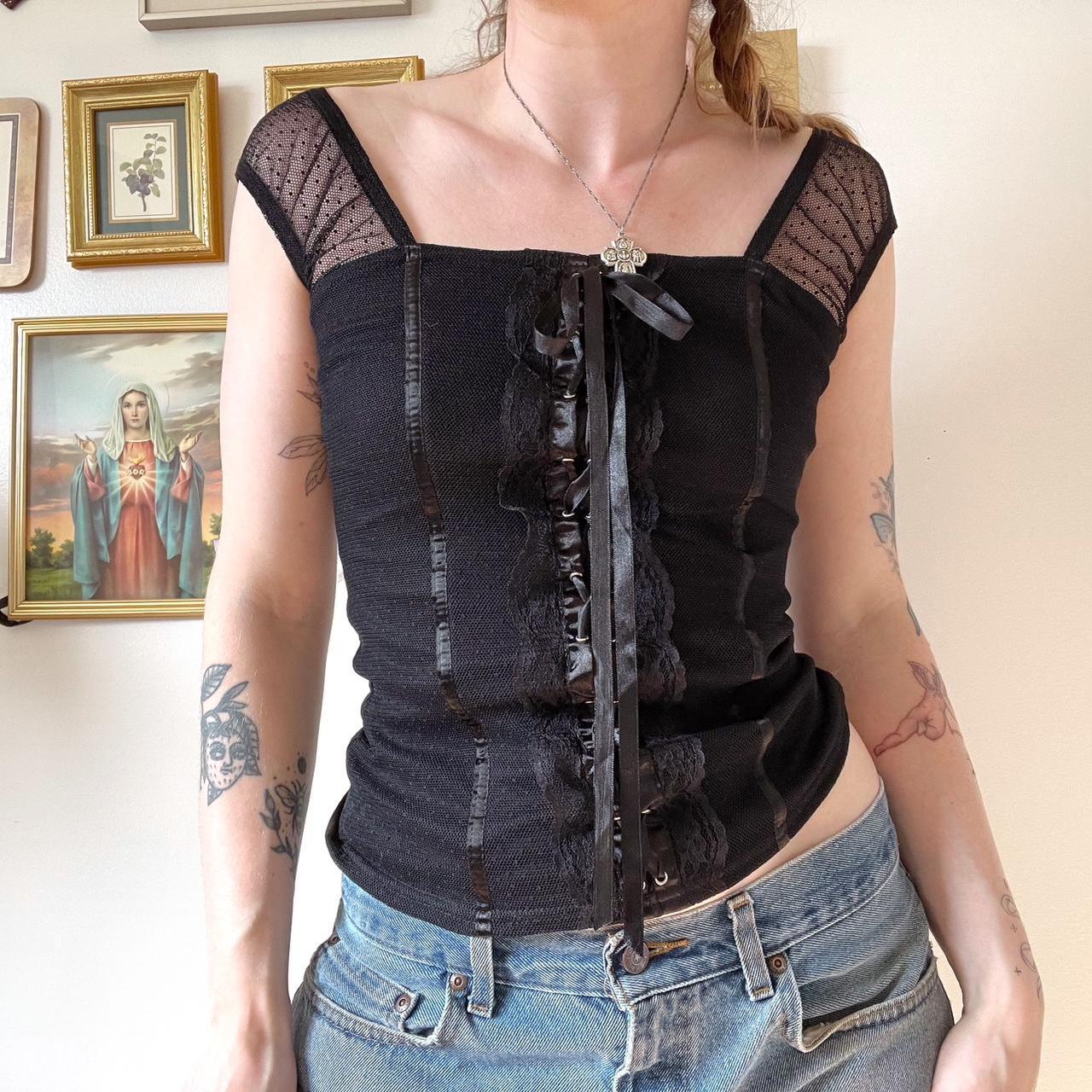 Black corset top (S/M)