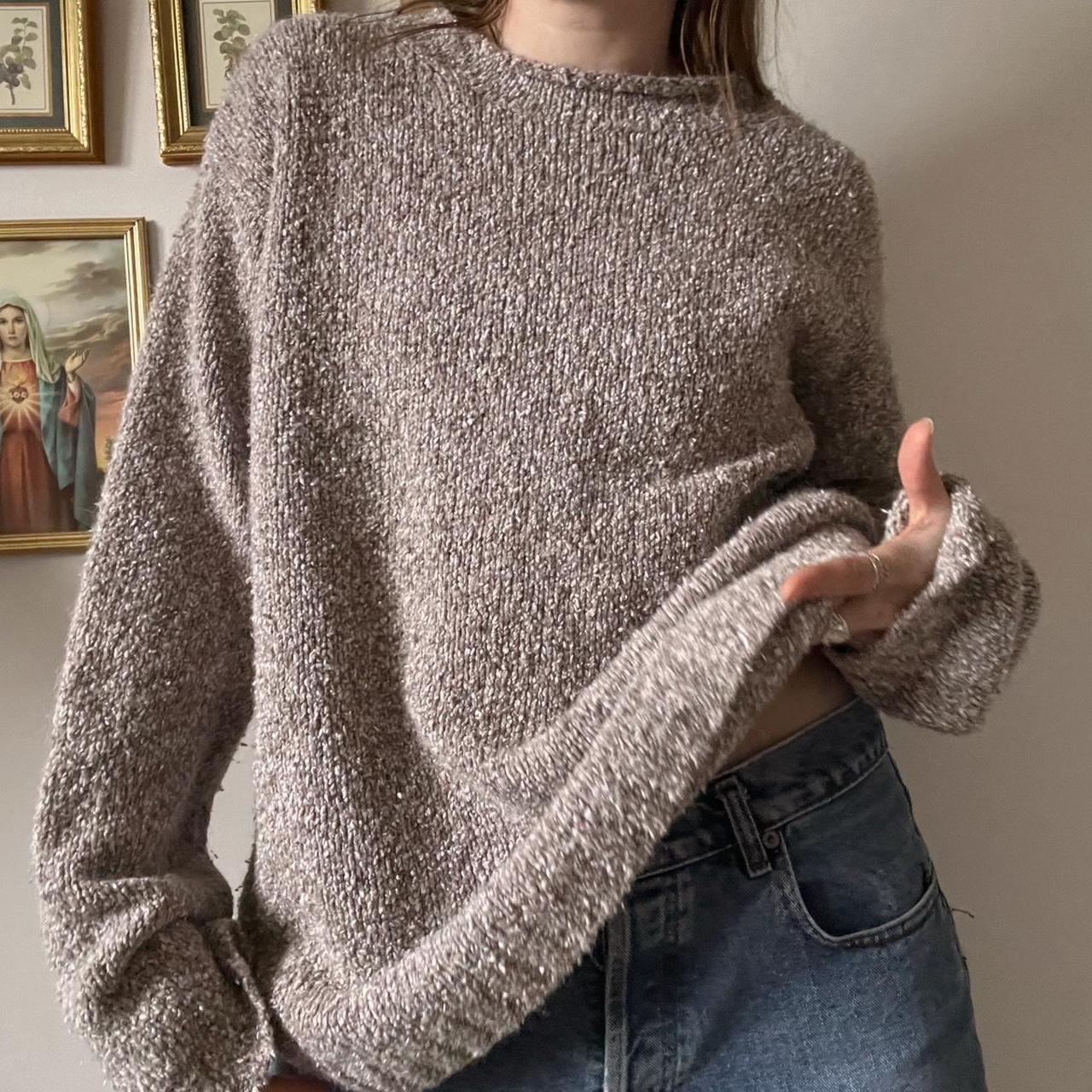 Slouchy beige knit (M)