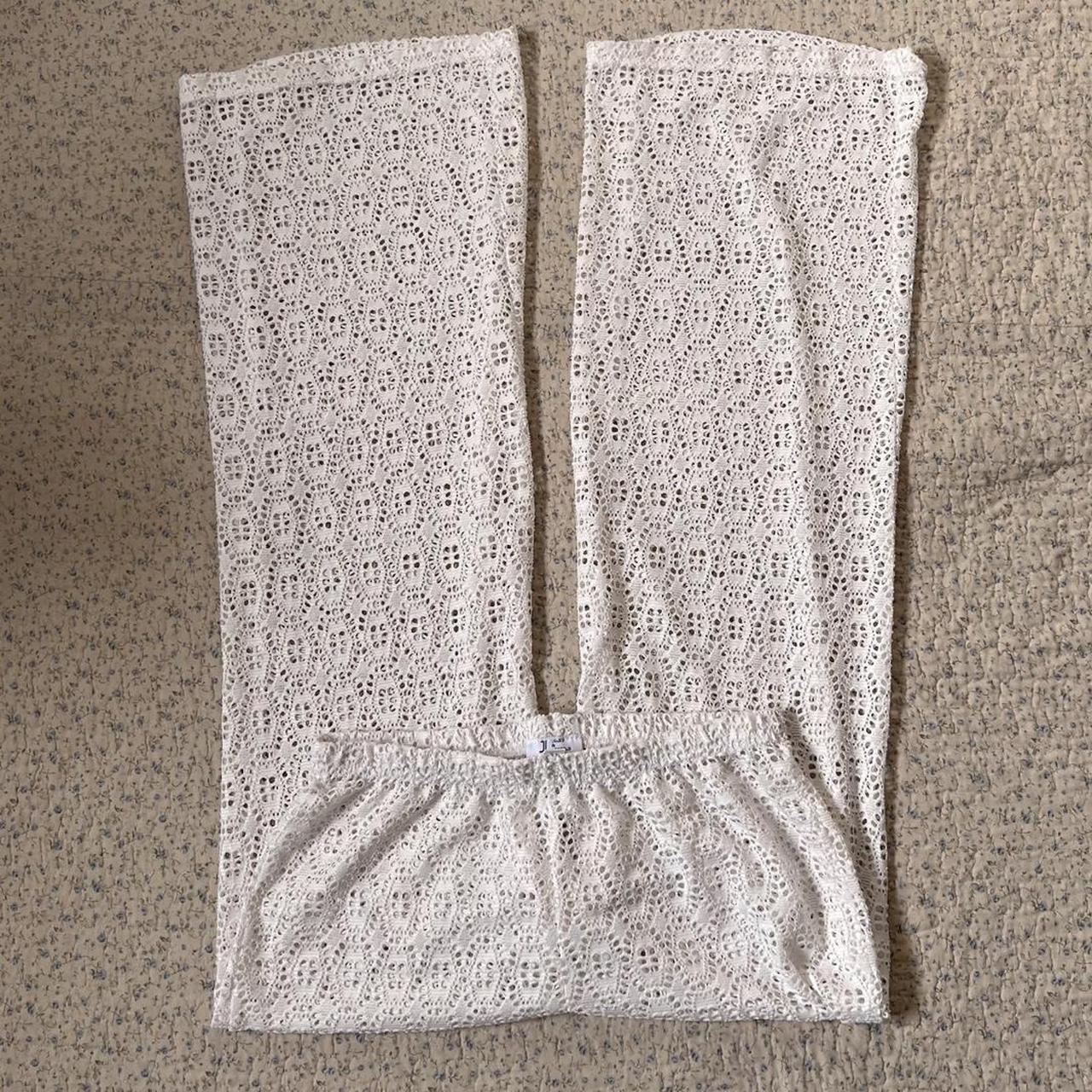 Wide leg lace pants (S)