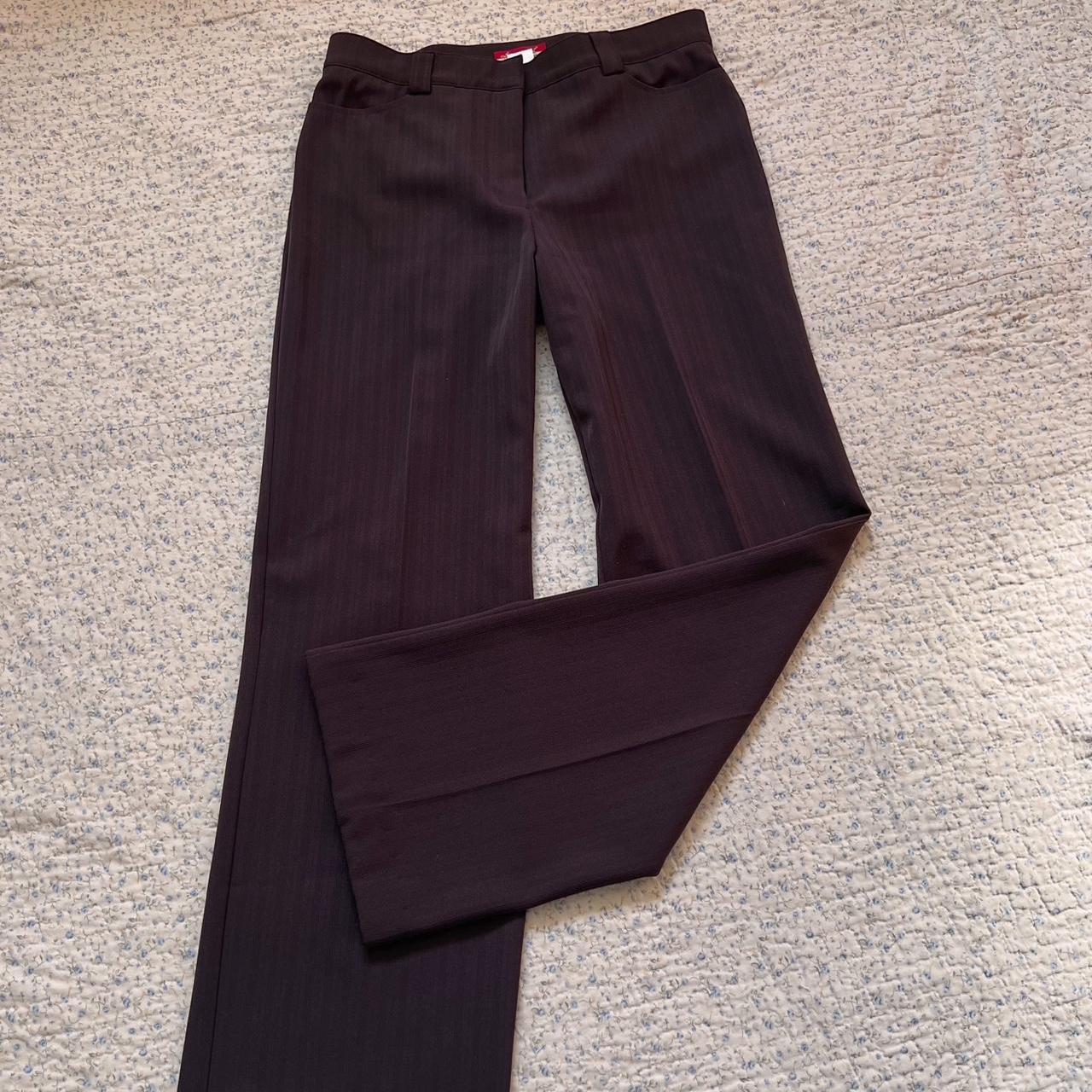 Brown wide leg trousers (30")