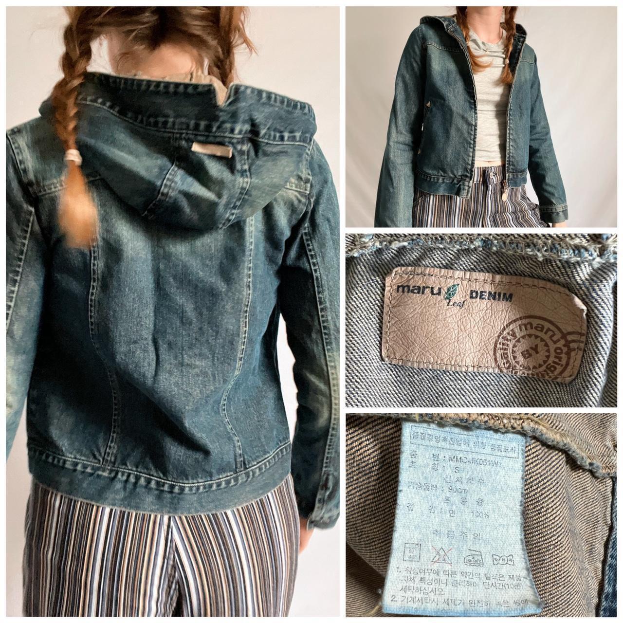 Denim hooded jacket (XS)