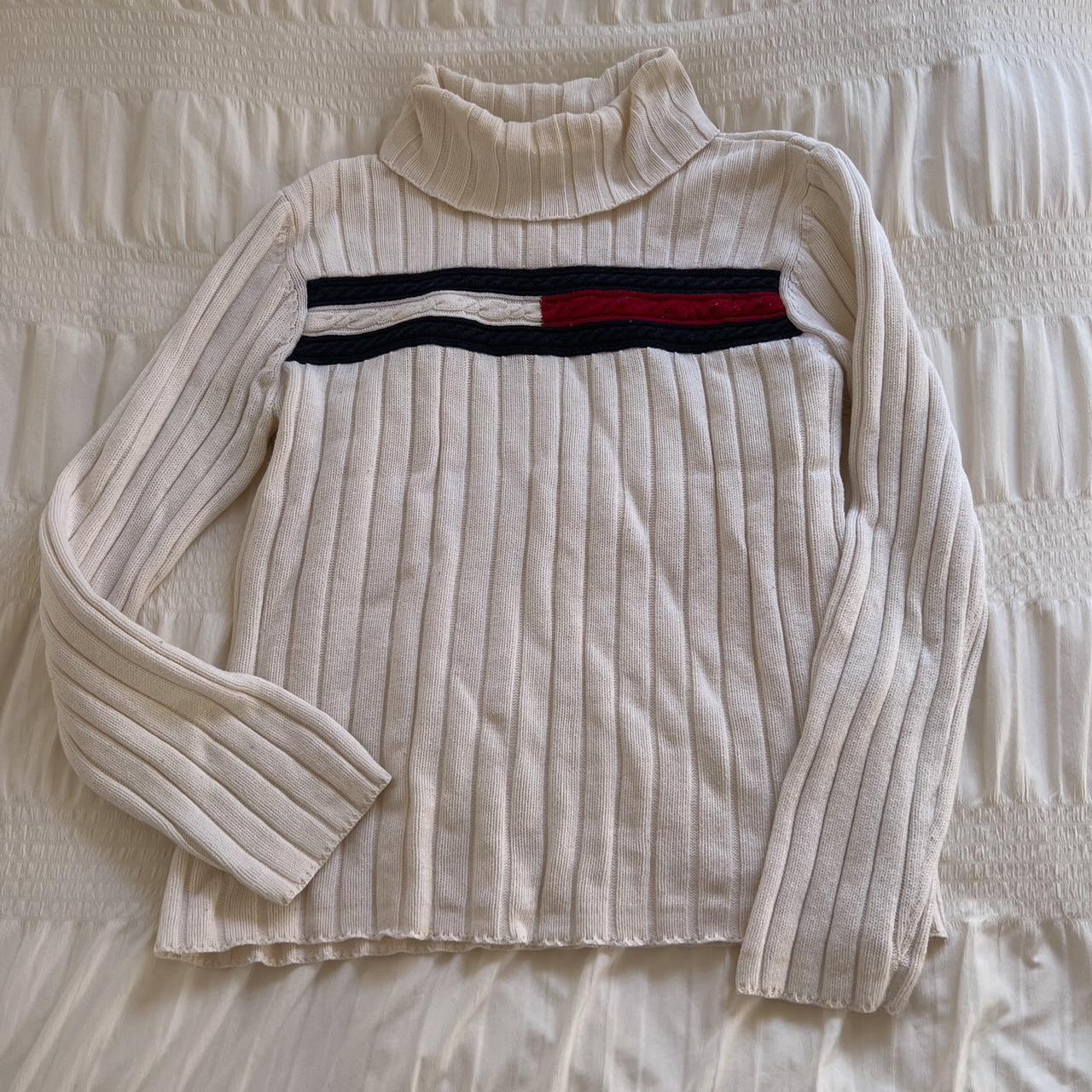 Cozy y2k ribbed knit sweater (L)