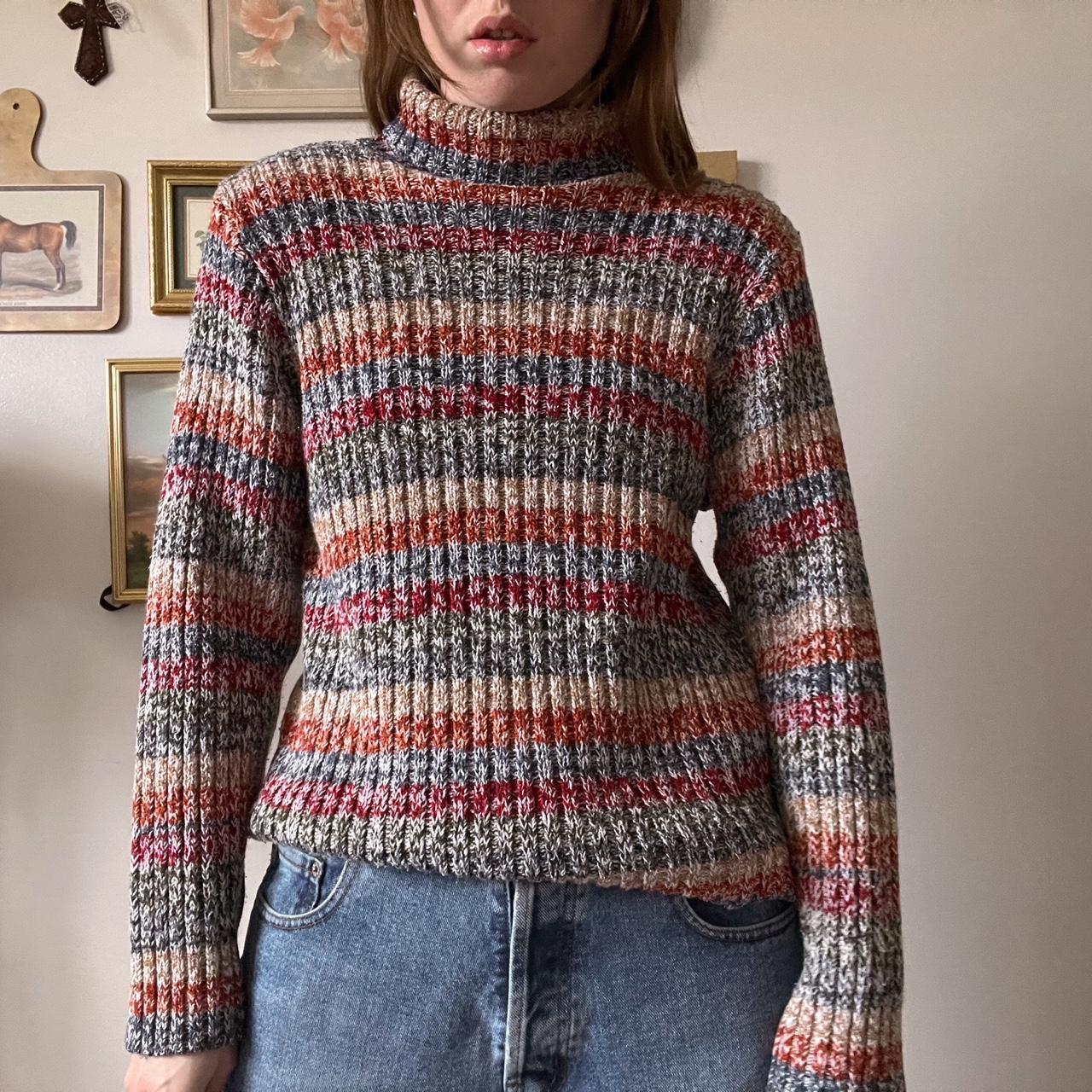 Rainbow knit sweater (M)