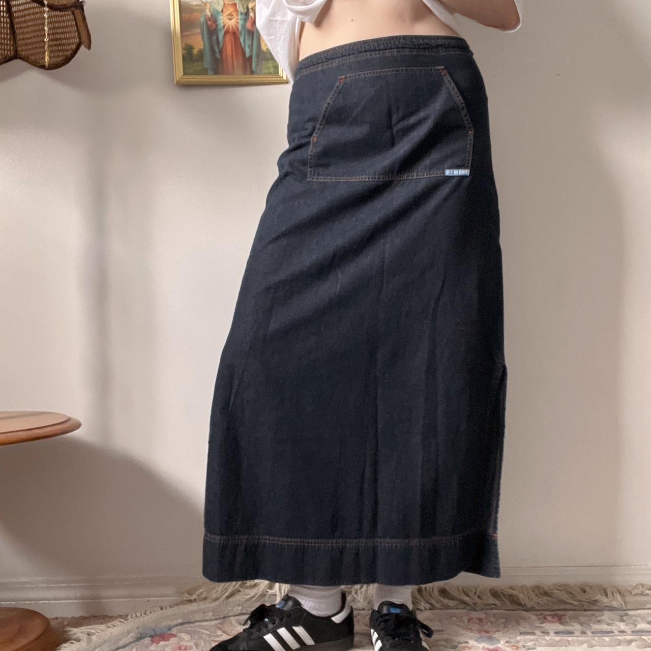 Denim maxi skirt (S/M)