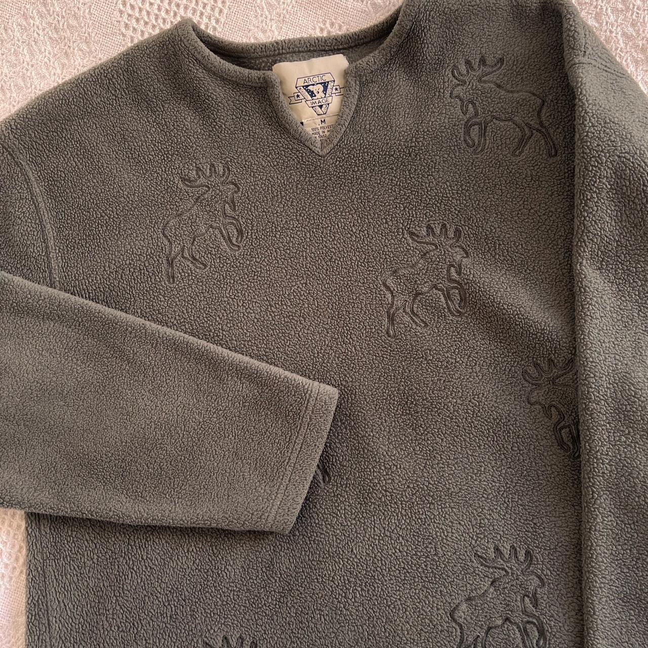 Sage fleece moose sweater (M)