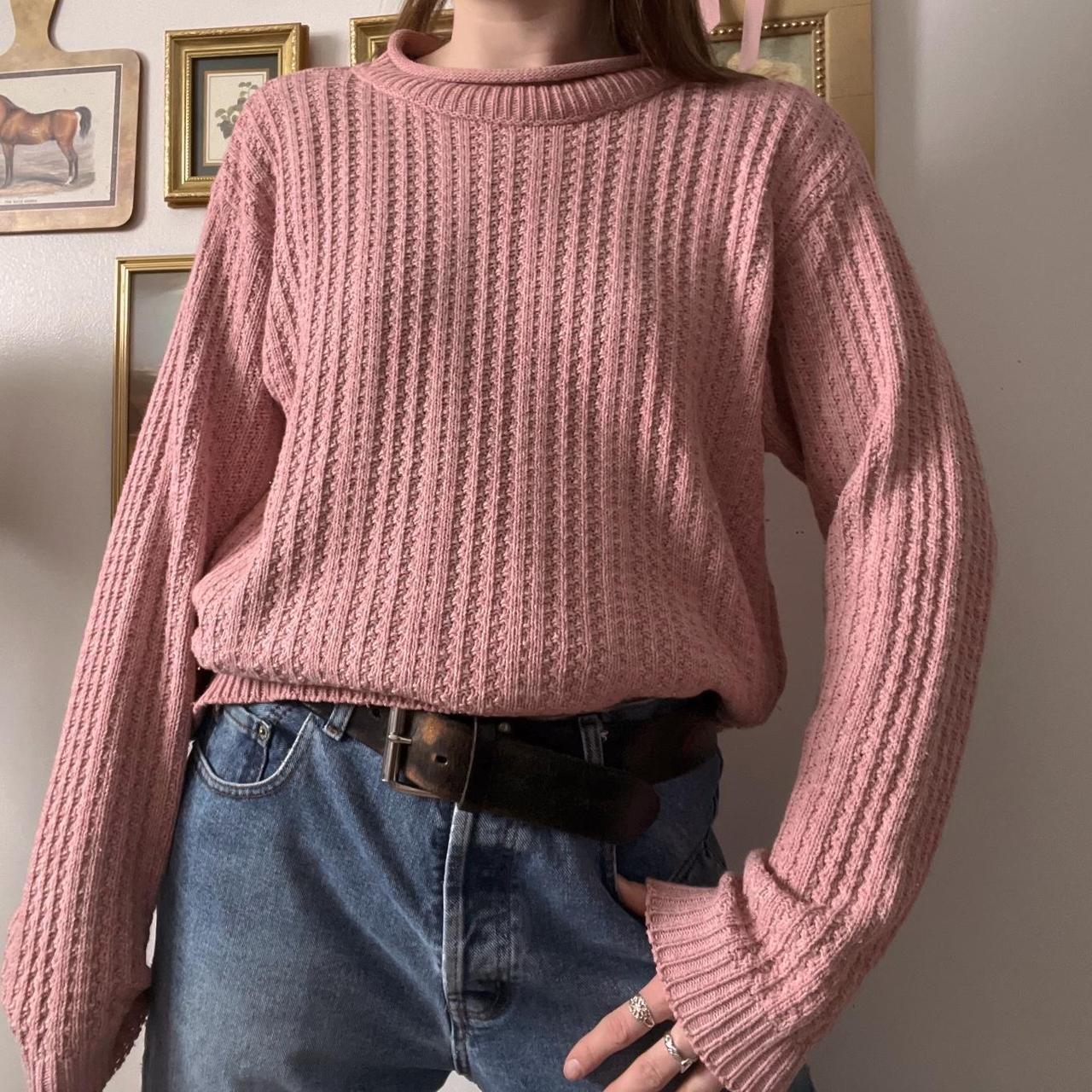 Dusky pink knit sweater (S)