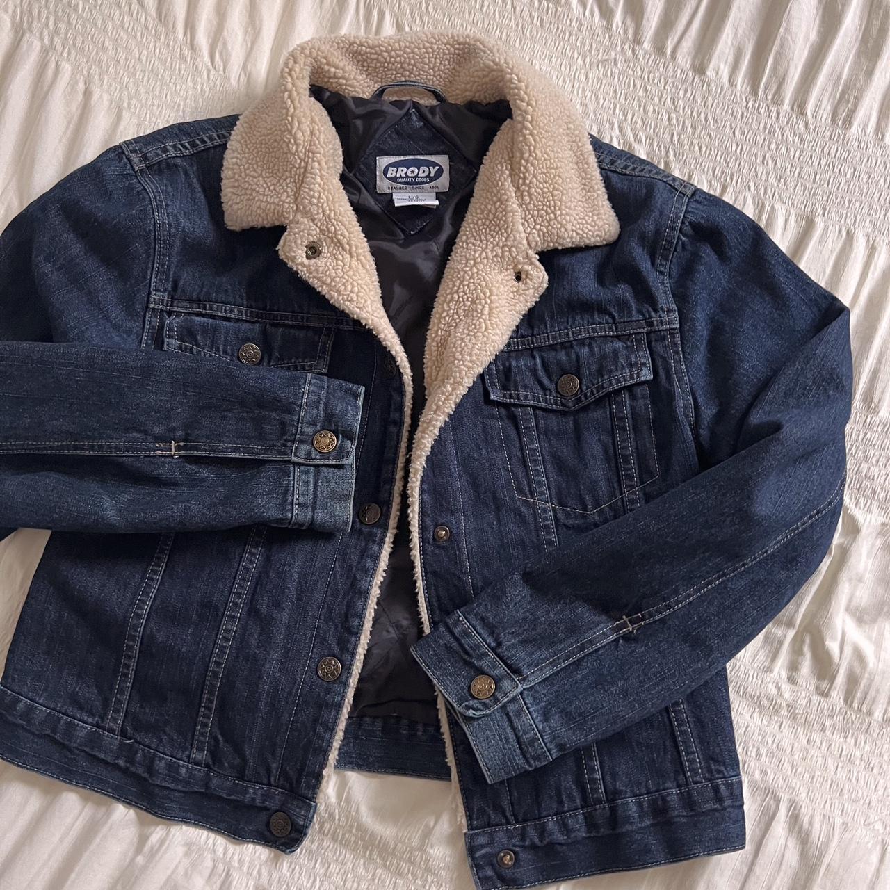 Cozy lined denim jacket (S)