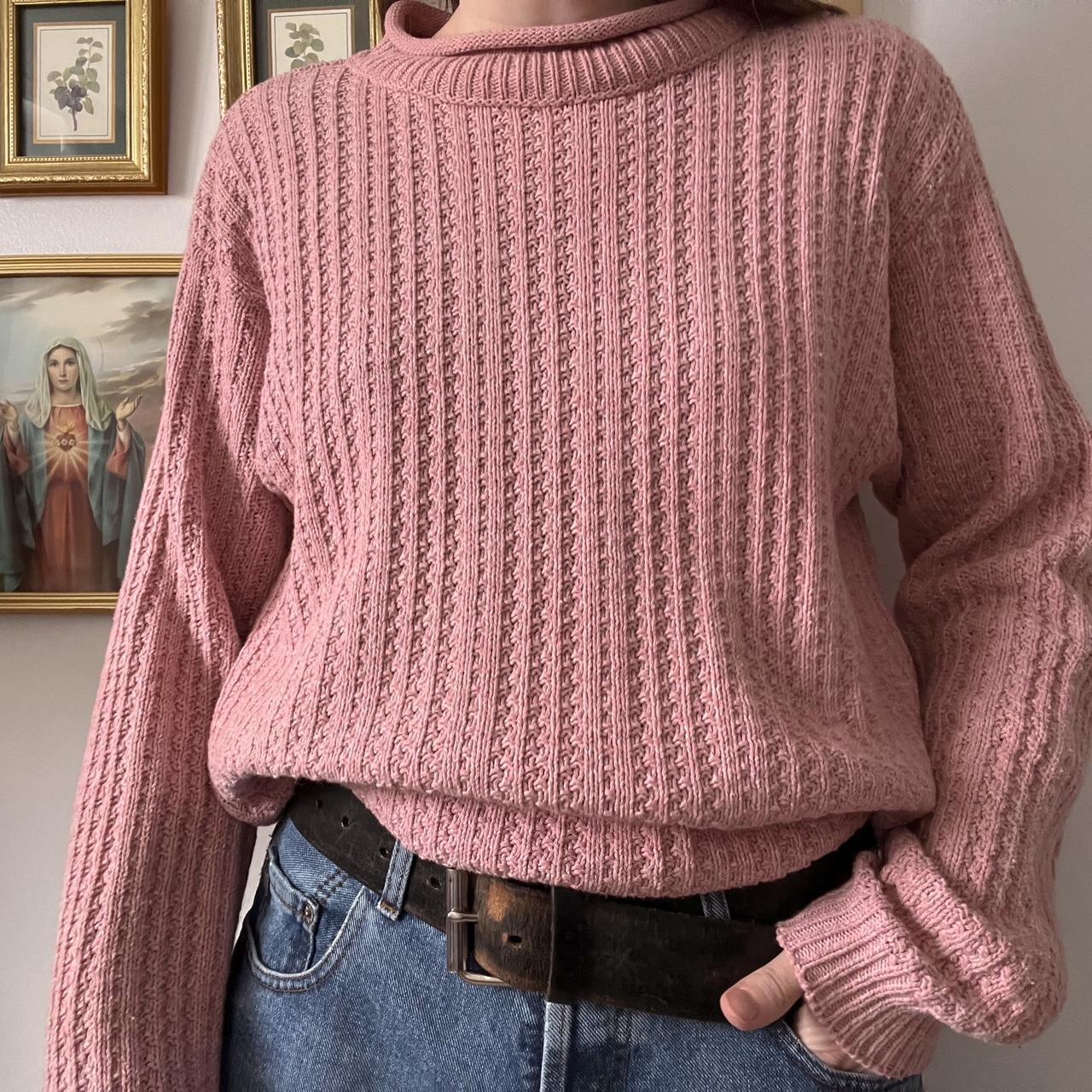 Dusky pink knit sweater (S)