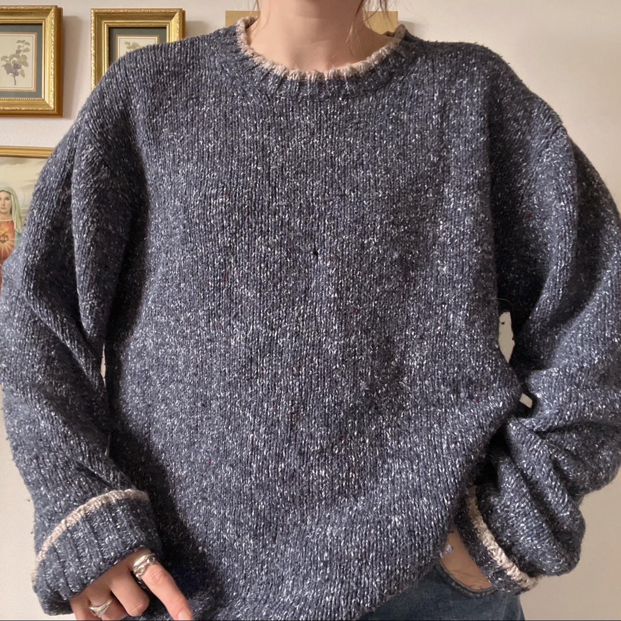 Speckled slouchy cabincore sweater (L)