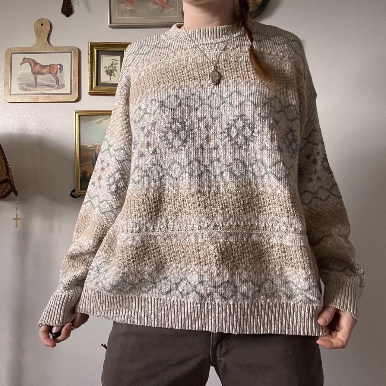 Vintage cottagecore fall knit (M)