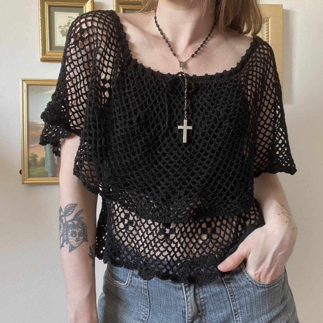 Witchy crochet top (S)