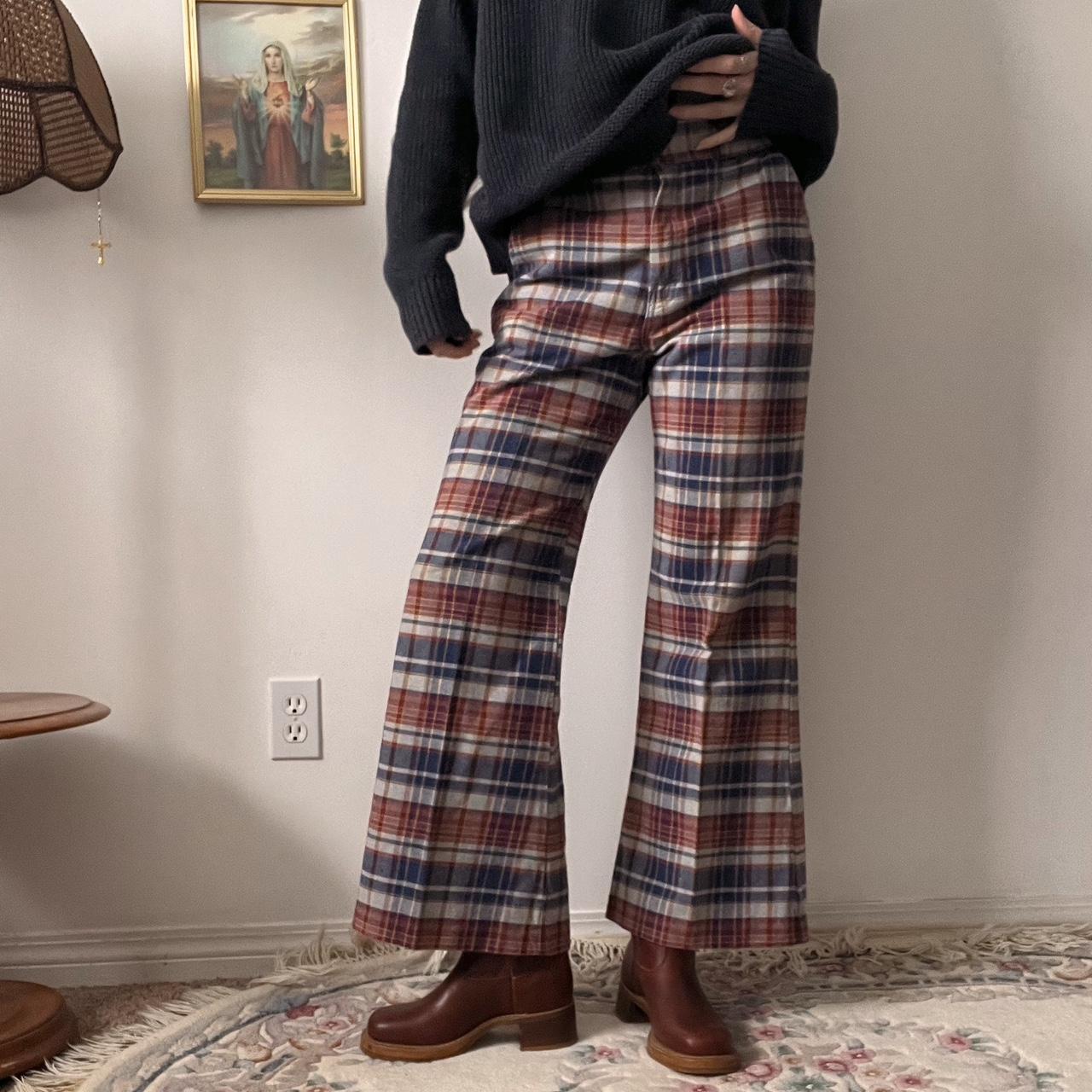 70's vintage checkered trousers (31")