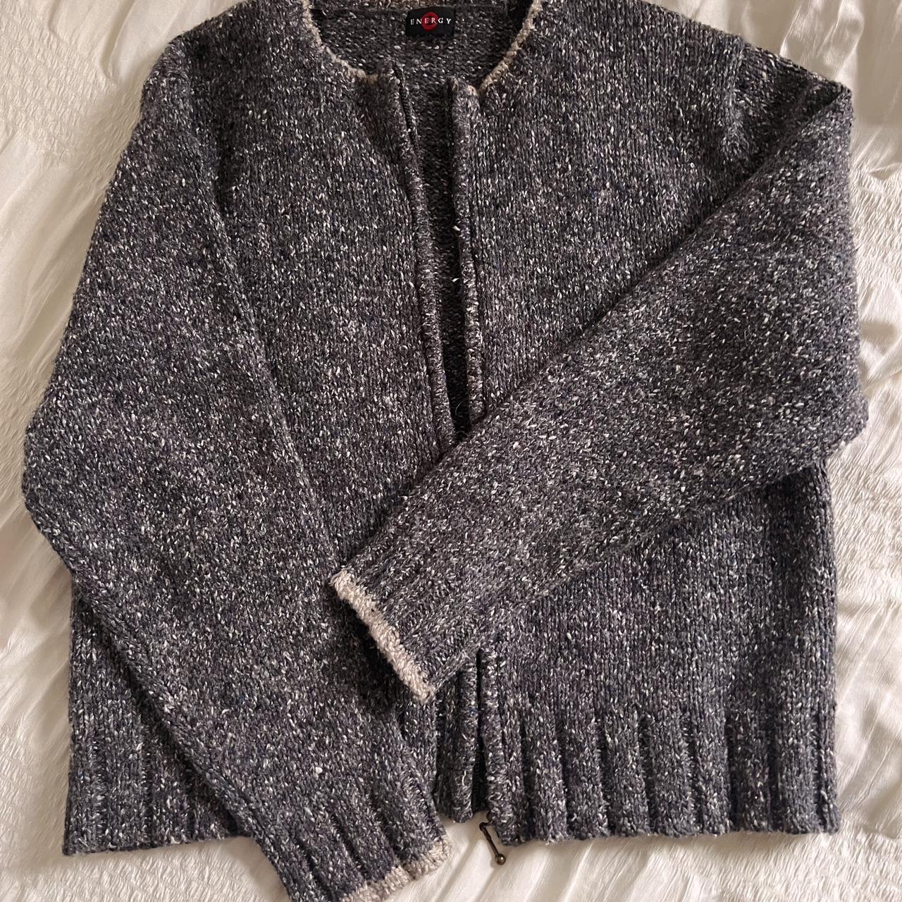 Slouchy ash grey cardigan (L)