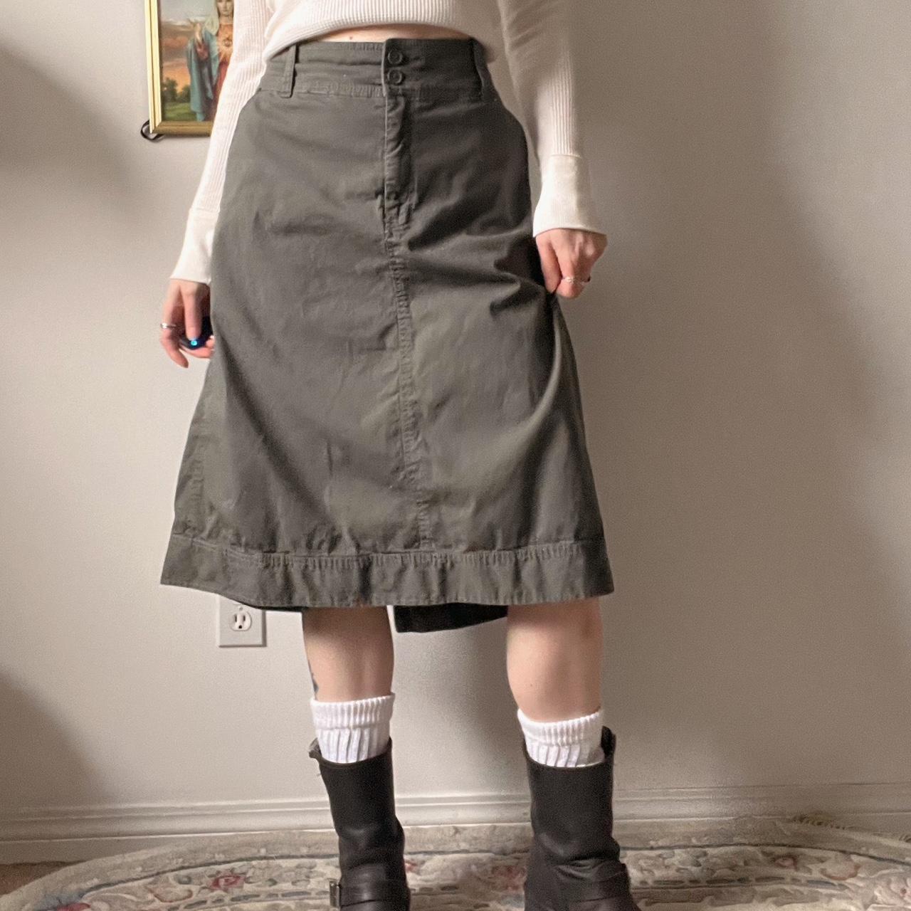 Forest cargo midi skirt (XL)