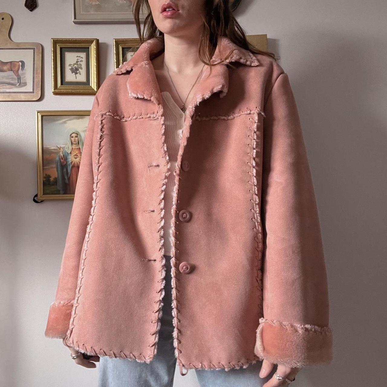 Cozy dusky pink jacket (XL)