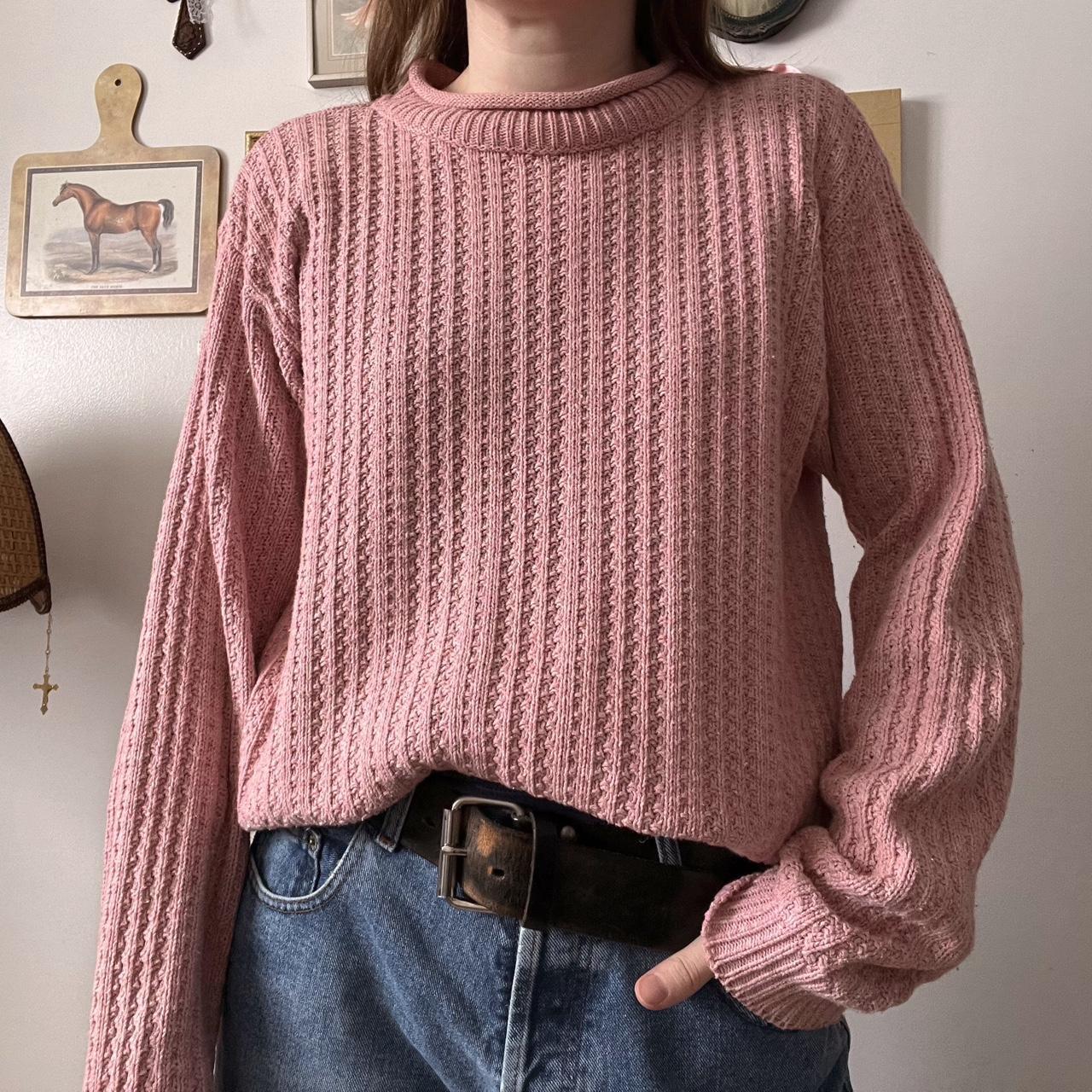 Dusky pink knit sweater (S)