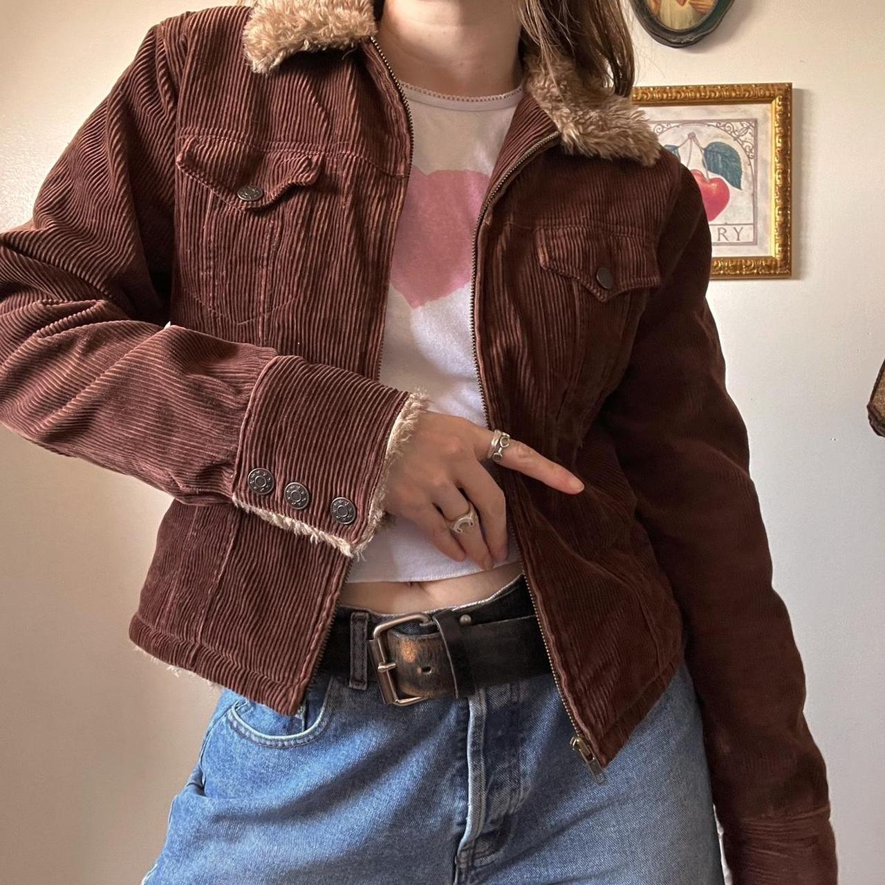 Brown corduroy jacket (S)