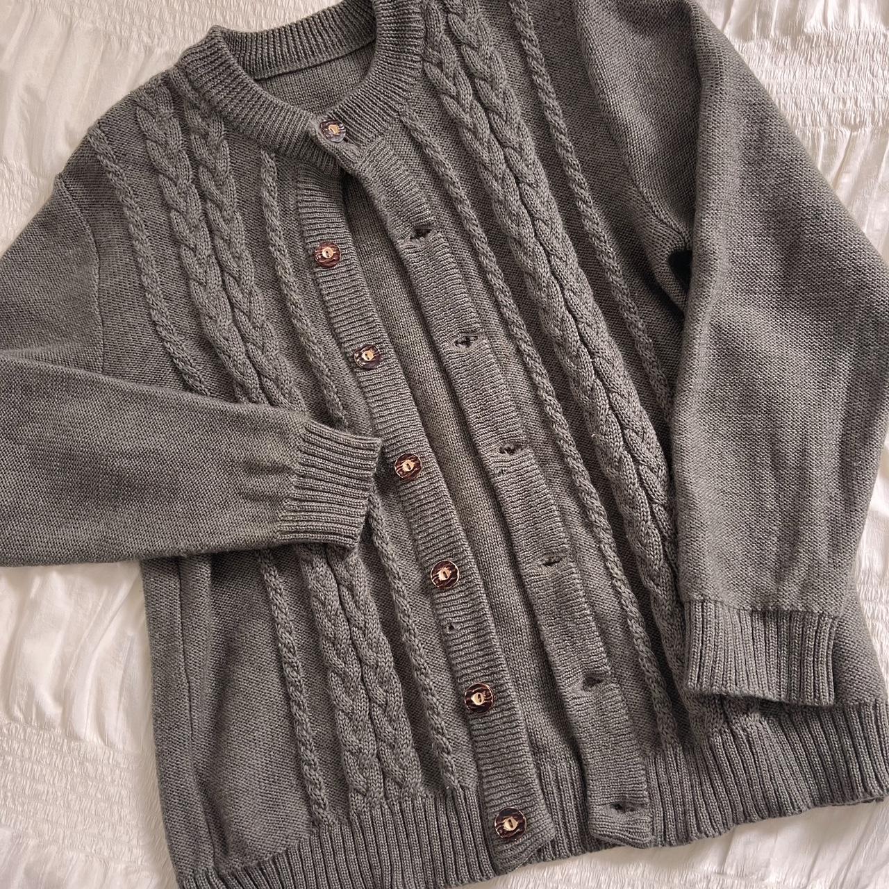 Forest wool knit cardigan (M)