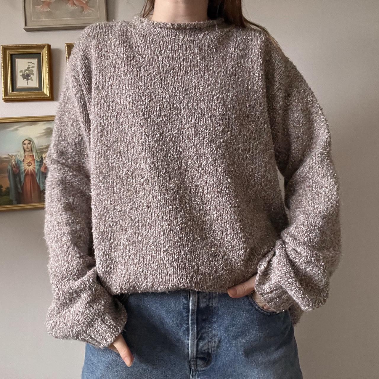 Slouchy beige knit (M)