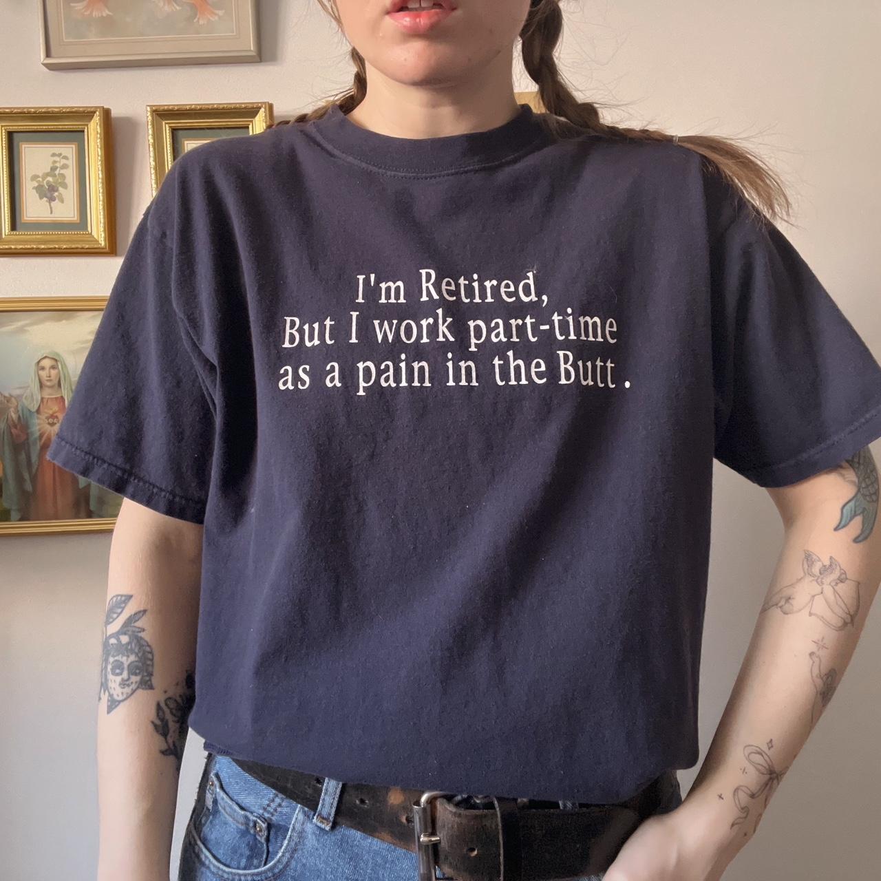 90s slouchy ironic tee (L)