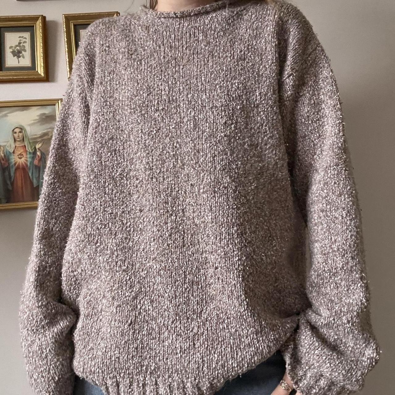 Slouchy beige knit (M)