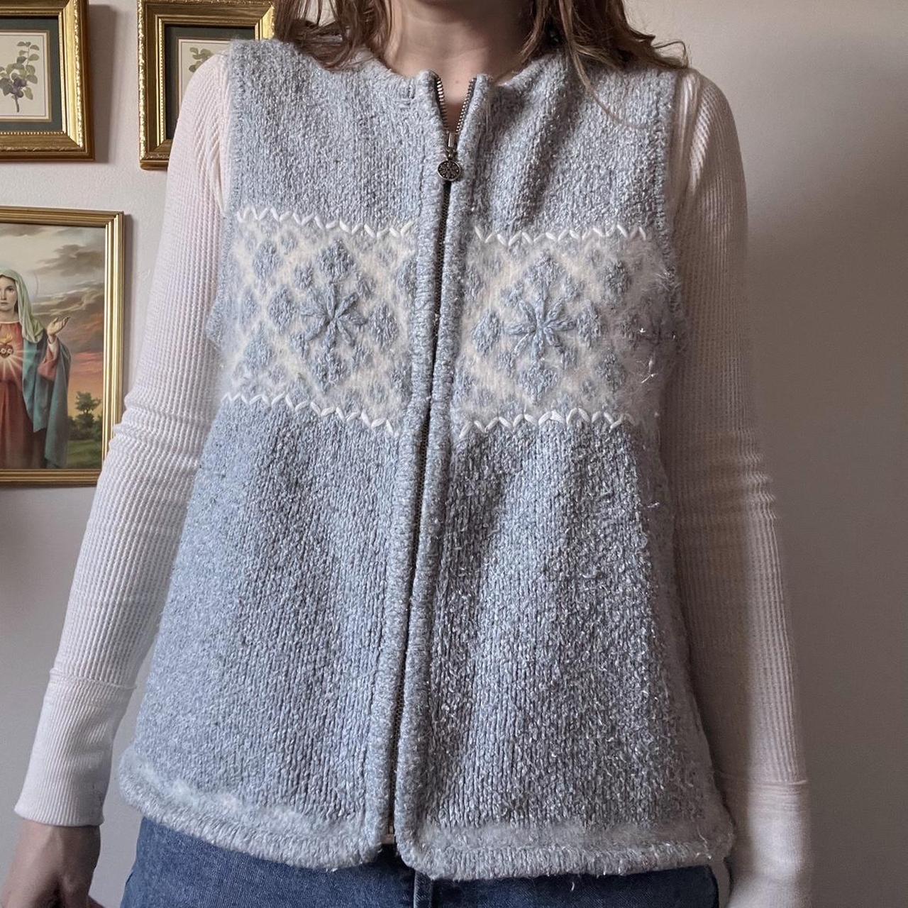 Vintage winter knit vest (M)