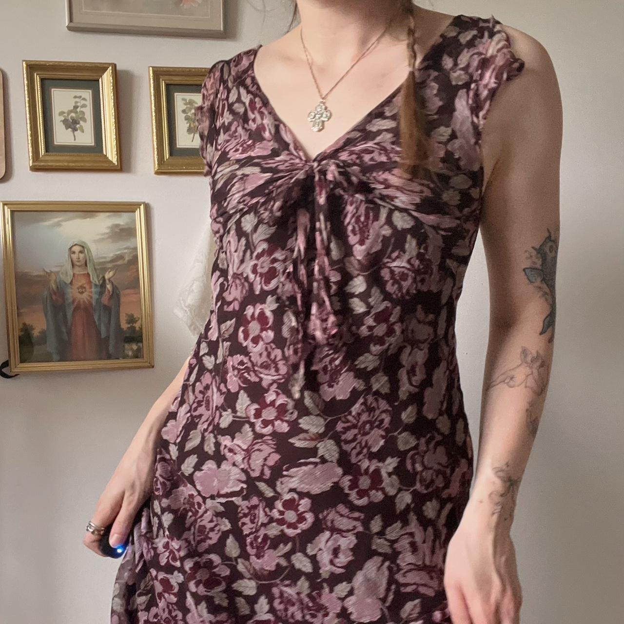 Whimsigoth floral maxi dress (M)